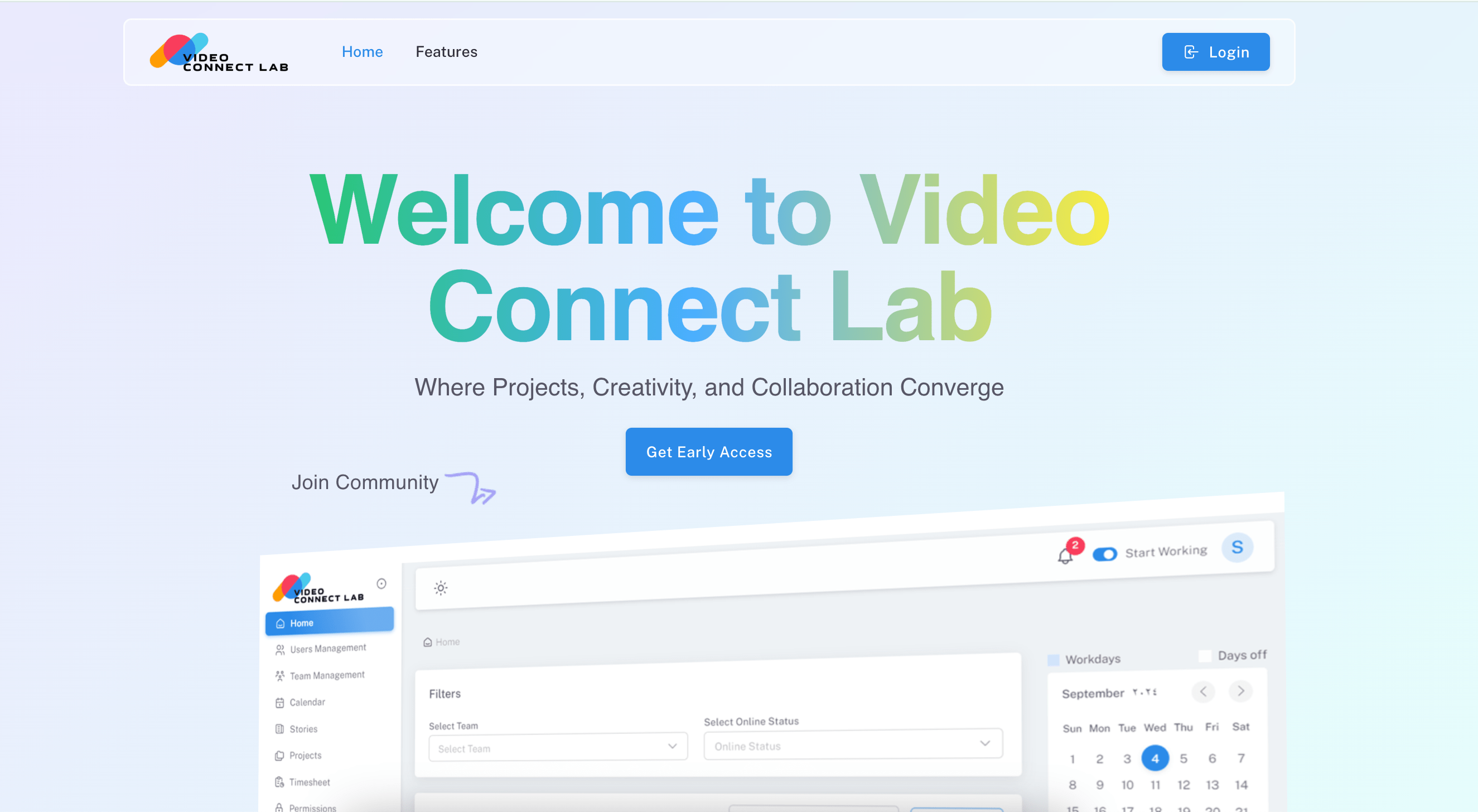 VCL Video Connect Lab Interface